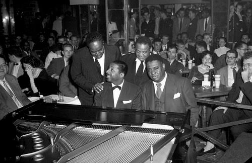 Errol Garner  with masters  Art Tatum with Boogie Woogie masters Meade Lux Lewis and  Daddy Ammons