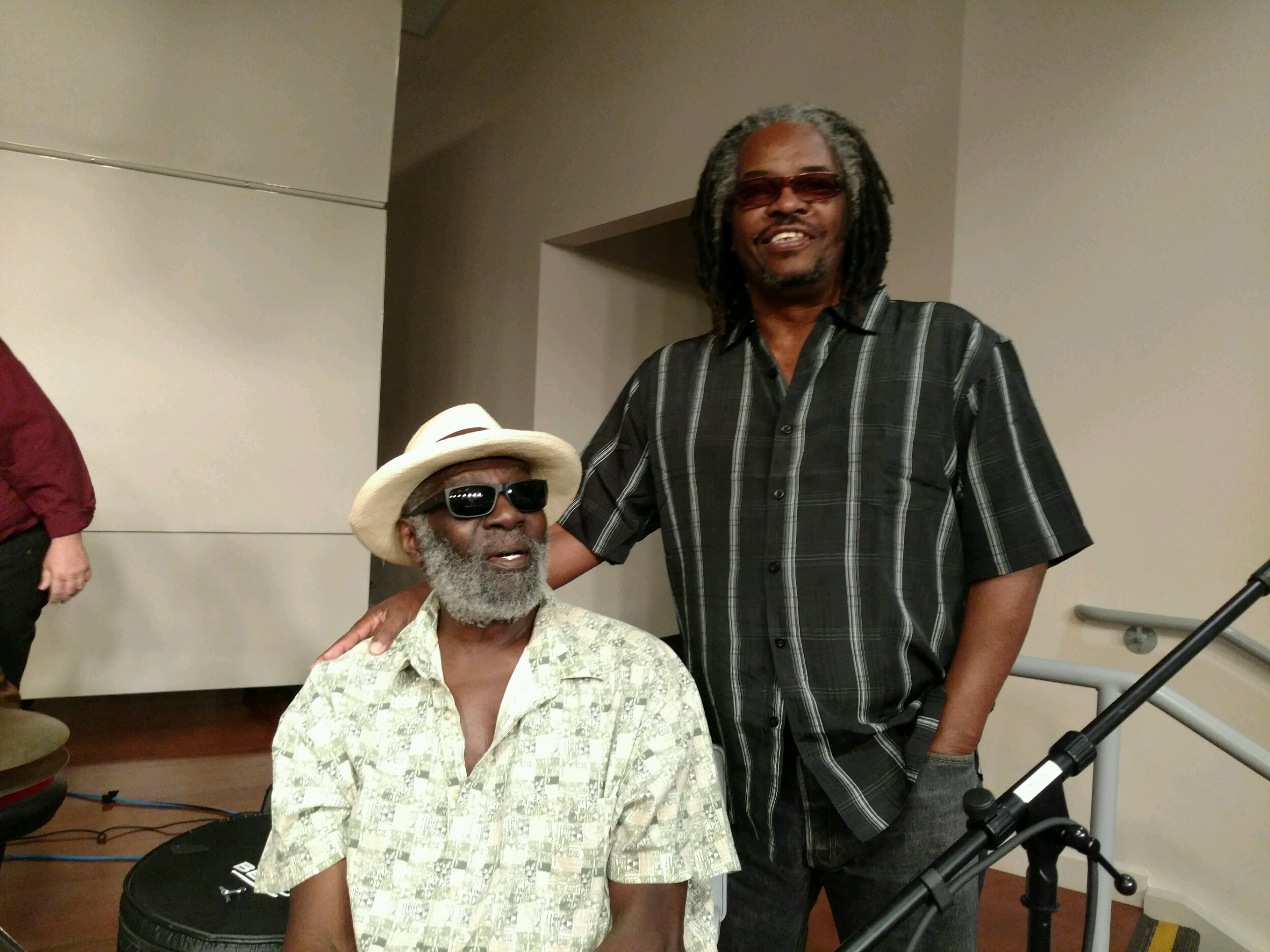 shown: music journalist/producer Robert J. Carmack with drummer Big Black