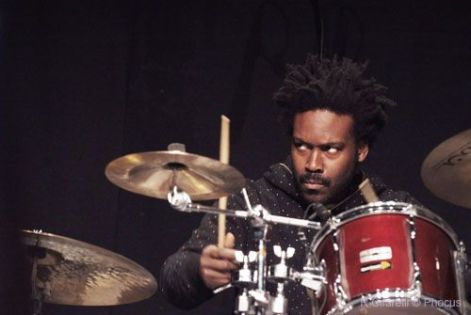 Guillermo Brown drummer at Sun Ra tribute World stage 2019